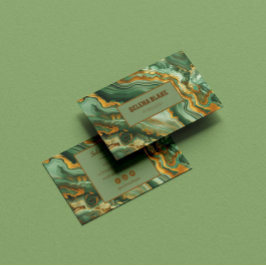 Moderne luxe agaat – Gouden glitter & stijlvol scr Visitekaartje