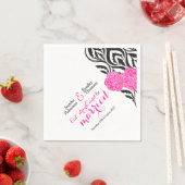 Moderne luxe anjer grafische bruiloft servetten (Insitu)