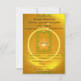 | Moderne luxe antwoordkaart RSVP Kaartje