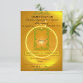 | Moderne luxe antwoordkaart RSVP Kaartje (Staand voorkant)