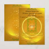 | Moderne luxe antwoordkaart RSVP Kaartje (Voorkant / Achterkant)