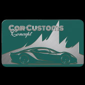 Moderne Luxe Blauwgroen Zilveren gegraveerde-stijl Visitekaartje