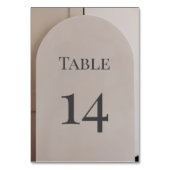 Moderne Luxe Boog Bruiloft Kaart (Achterkant)