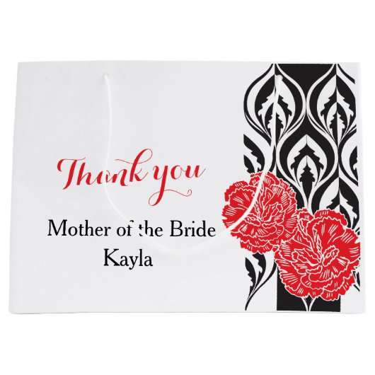 Moderne luxe bruiden moeder voorkeur cadeau tas groot cadeauzakje (Voorkant)