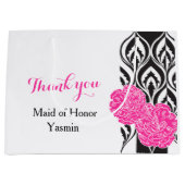 Moderne luxe bruidsmeisje van Eer gunst cadeau tas Large Cadeautasje (Voorkant)