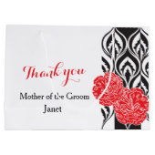 Moderne luxe bruiloftsbruidegoms moeder voorkeur c large cadeautasje (Achterkant)