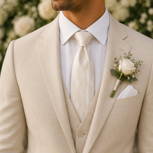 Moderne Luxe Champagne Textuur Stropdas