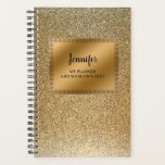 Moderne luxe chic glitter Gold gepersonaliseerd Planner<br><div class="desc">Speciaal multomap met modern gouden gradiëntontwerp.
Gold glitter luxe chic gold planner.
U kunt de tekst eenvoudig wijzigen.</div>