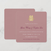 Moderne luxe Chinese bruiloft (Voorkant / Achterkant)