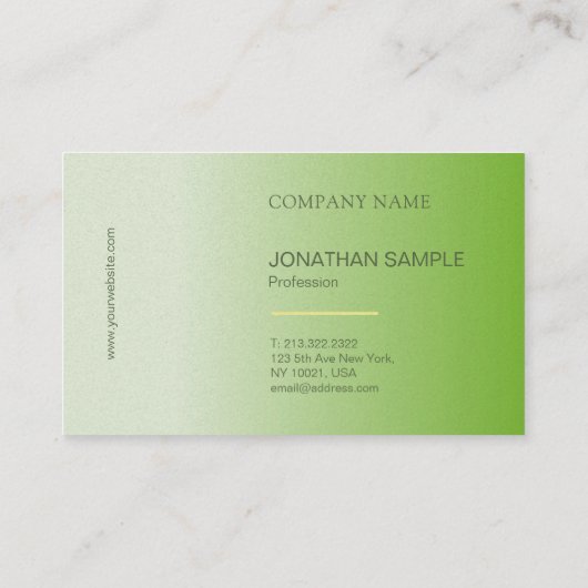 Moderne luxe design luxe Professional-speler Visitekaartje (Achterkant)