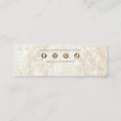 Moderne Luxe Elegante Oorbel Sieraden Display Mini Visitekaartje (Achterkant)