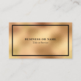 Moderne luxe faux Gold Foil Metallic Visitekaartje