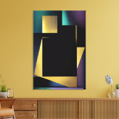 Moderne Luxe Geometrische Compositie Canvas Afdruk (Insitu (Woonkamer))