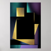 Moderne Luxe Geometrische Compositie Poster (Voorkant)