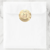 Moderne luxe glans schrift soja kaars label (Tas)