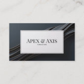 Moderne luxe golf zwart en koper visitekaartje (Voorkant)