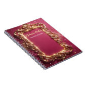moderne luxe gouden barok notitieboek (Rechterzijde)