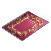 moderne luxe gouden barok notitieboek (Linkerzijde)