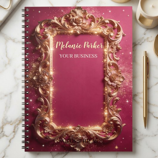 moderne luxe gouden barok notitieboek