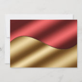 Moderne Luxe goudglitter harten bruiloft Kaart (Achterkant)