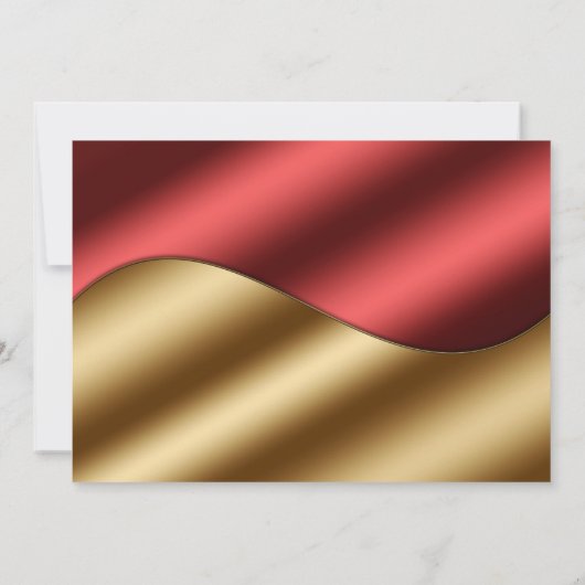 Moderne Luxe goudglitter harten bruiloft Kaart (Achterkant)