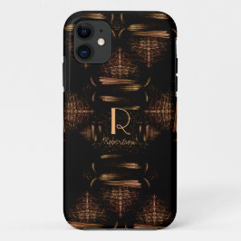 Moderne luxe goudmonogram voor elegant Case-Mate iPhone case