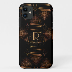 Moderne luxe goudmonogram voor elegant Case-Mate iPhone case