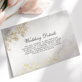 Moderne luxe goudrecepten grijze borsten informatiekaartje