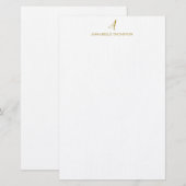 Moderne luxe goudsmederij briefpapier (Voorkant / Achterkant)