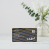Moderne Luxe Gradient Folie Professionele Kaarten Visitekaartje (Staand voorkant)