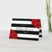 Moderne Luxe Happy Valentine Dag Feestdagen Kaart (Voorkant)