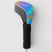Moderne Luxe Initiële Monogram Golfheadcover (Schuin)