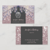 Moderne luxe lekkere cakkerkoekjes visitekaartje (Voorkant / Achterkant)