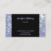 Moderne luxe lekkere cakkerkoekjes visitekaartje (Achterkant)