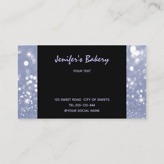 Moderne luxe lekkere cakkerkoekjes visitekaartje (Achterkant)