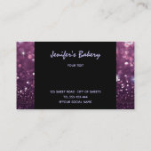 Moderne luxe lekkere cakkerkoekjes visitekaartje (Achterkant)