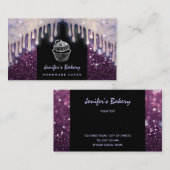 Moderne luxe lekkere cakkerkoekjes visitekaartje (Voorkant / Achterkant)