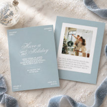 Moderne luxe lettertype blauwe familie foto vakant