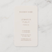 Moderne luxe luxe kleuren persoonlijke Sjabloon Visitekaartje (Achterkant)