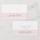 Moderne luxe luxe luxe glans visitekaartje (Voorkant / Achterkant)