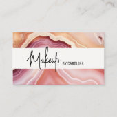 Moderne luxe make-up artist visitekaartje (Voorkant)