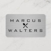 Moderne Luxe Metallic met Icon Visitekaartje (Voorkant)