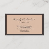 Moderne, luxe, minimale professionele Blush Visitekaartje (Achterkant)