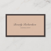 Moderne, luxe, minimale professionele Blush Visitekaartje (Voorkant)