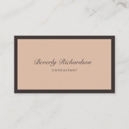 Moderne, luxe, minimale professionele Blush Visitekaartje