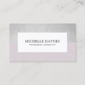 Moderne, luxe, minimale professionele Paarse Visitekaartje (Voorkant)