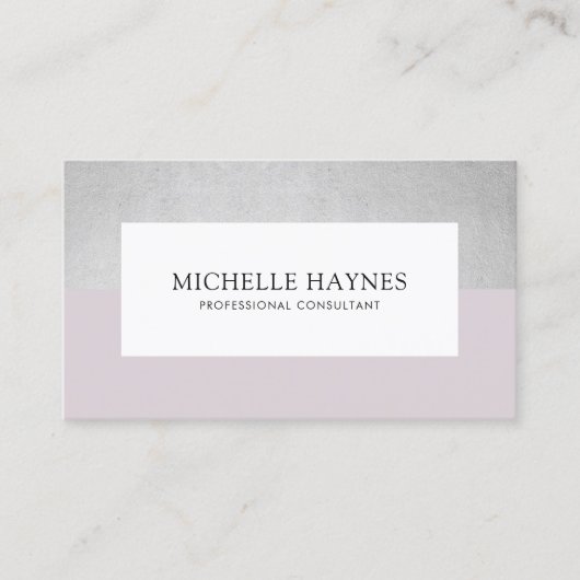 Moderne, luxe, minimale professionele Paarse Visitekaartje (Voorkant)