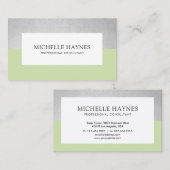 Moderne, luxe, minimalistische, professionele groe visitekaartje (Voorkant / Achterkant)