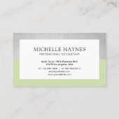 Moderne, luxe, minimalistische, professionele groe visitekaartje (Achterkant)