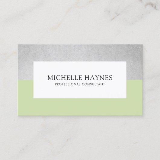 Moderne, luxe, minimalistische, professionele groe visitekaartje (Voorkant)